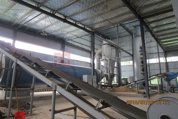 Sawdust dryer is manufactured to improve the thermal value of sawdust and for the environmental protection. We provide sawdust triple pass rotary dryer, which includes heating part, feeding machine, rotary dryer, discharging machine and cyclone dust collector.