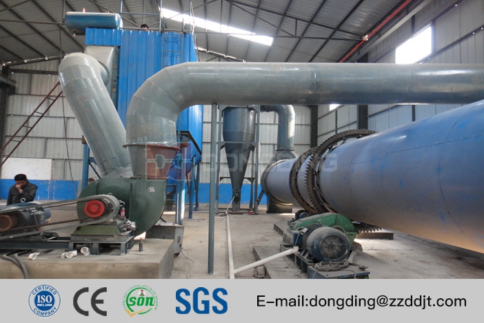 Gypsum rotary dryer is manufactured to dry FGD gypsum, phosphogypsum, titanium gypsum, fluorogypsum, gypsum powder, gypsum plaster and other materials.