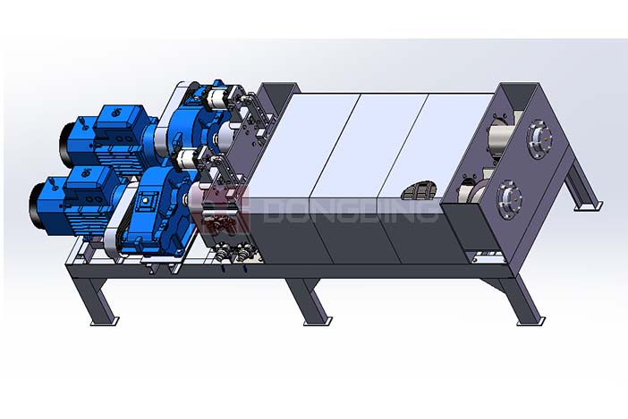 screw extrusion dehydrator is widely used for dewatering kinds of raw material with high moisture