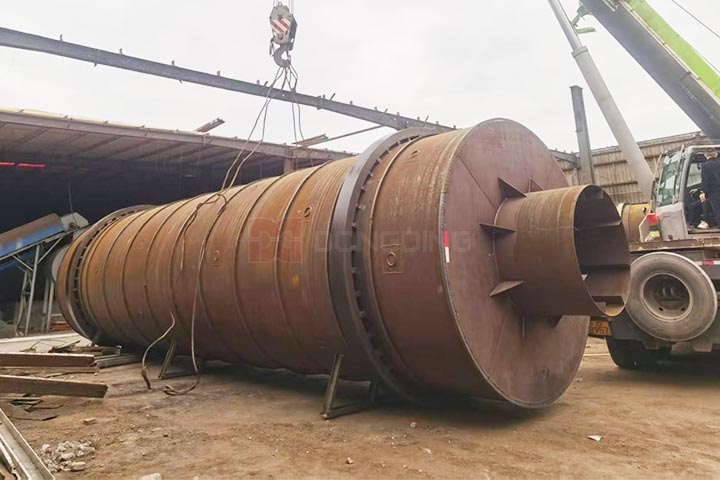 Chicken Manure Dryer is Being Installed