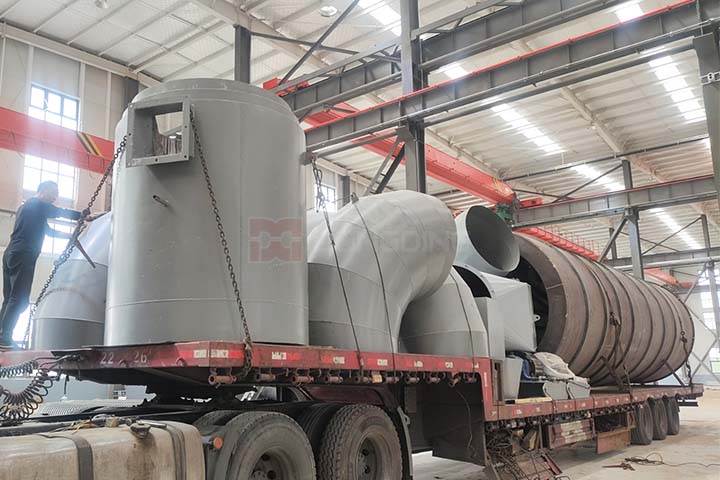 Cow Dung Dryer has Been Shipped Successfully